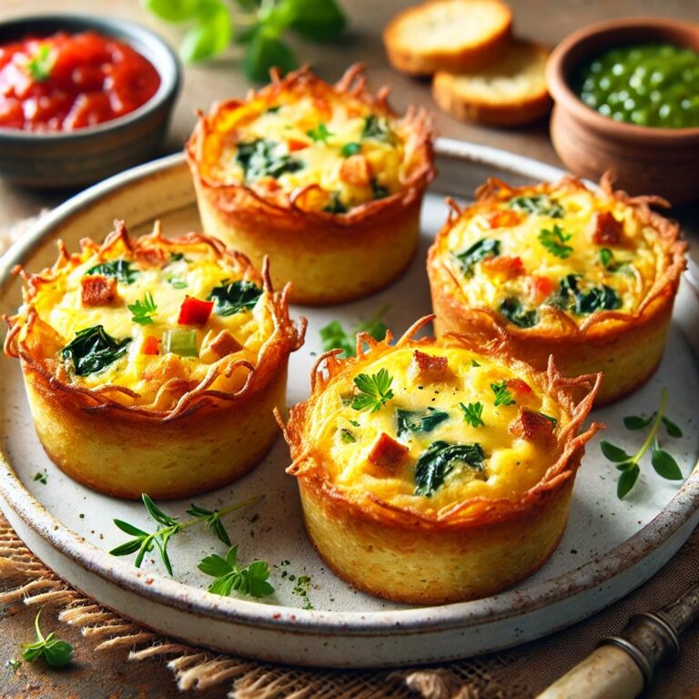 Hash Brown Quiche Cups Recipe: Crispy, Savory, and Easy - Squeezy Recipes