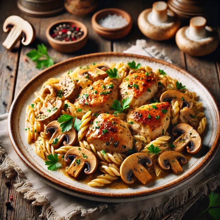 Chicken Marsala Orzo