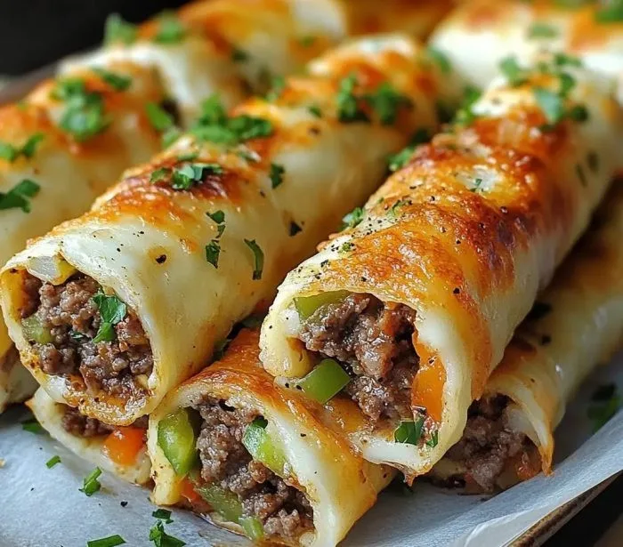 Keto Philly Cheesesteak Roll Ups
