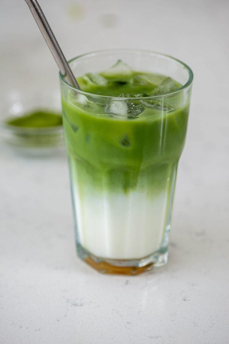 iced matcha latte Starbucks outdoor